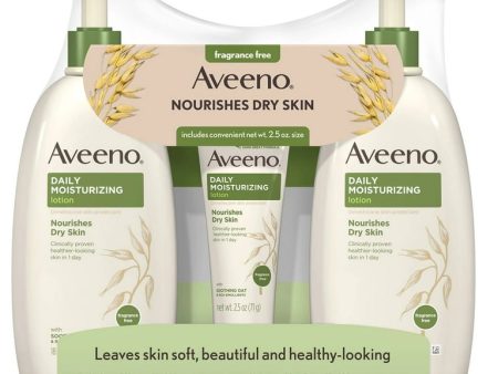 Aveeno Daily Lotion 3Pcs Set, 2x 18 oz +2.5 oz Sale