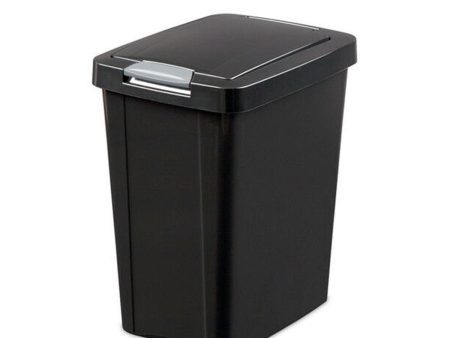 Sterilite Touchtop Wastebasket Black, 28.4 L Online now