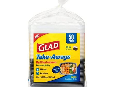 Glad Takeaway Rectangular Food Container 25Pk Discount