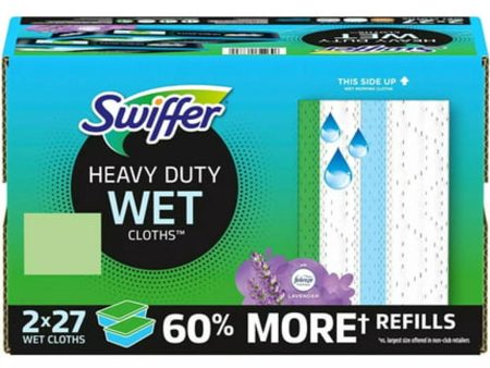 Swiffer Sweeper H.Duty Wet Cloths,Lavender 54ct Online Sale