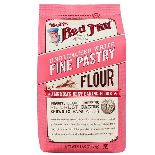 Bob s Red Mill Unbleached Fine White Pastry Flour, 5 LB For Discount