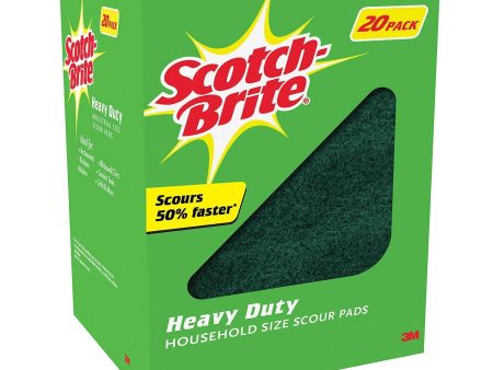 Scotch Brite Heavy Duty Scour Pads 20 PK Fashion