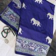 Navy Blue Pure Katan Silk Banarasi Handloom Saree Sale