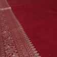 White Pure Katan Silk Banarasi Handloom Saree Discount