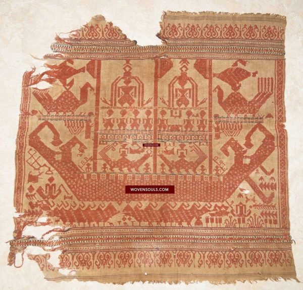 929 Superb Antique Semangka Tampan Shipcloth Sumatra Textile - 1700s Supply