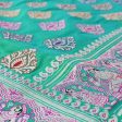 Sea Green Pure Katan Silk Banarasi Handloom Saree Discount