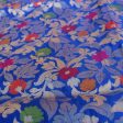 Royal Blue Pure Katan Silk Banarasi Handloom Dupatta For Cheap