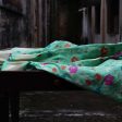 Sea Green Pure Katan Silk Banarasi Handloom Dupatta Cheap