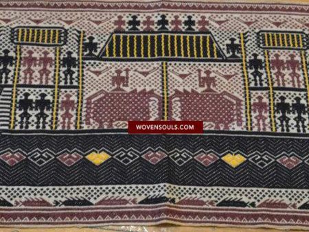 797 Old Sumatra Weaving - Tatibin - Large Ship Cloth Tampan Textile Online Hot Sale