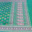 Sea Green Pure Katan Silk Banarasi Handloom Saree Discount