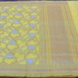 Lemon Yellow Pure Katan Silk Banarasi Handloom Saree For Sale