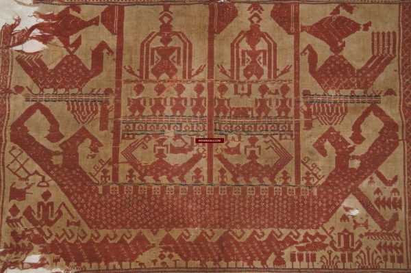 929 Superb Antique Semangka Tampan Shipcloth Sumatra Textile - 1700s Supply