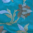 Turquoise Blue Pure Katan Silk Banarasi Handloom Dupatta Sale