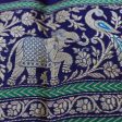 Navy Blue Pure Katan Silk Banarasi Handloom Saree Sale