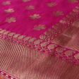 Rani Pink Pure Katan Silk Banarasi Handloom Dupatta Supply