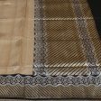 Beige Pure Tussar Silk Banarasi Handloom Saree Supply