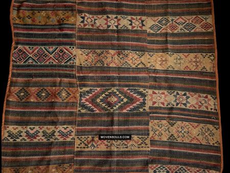 1302  Antique Bhutan Textile - Charkab Rain Cloak Supply