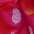 Orange-Gulabi Pure Katan Silk Banarasi Handloom Dupatta Fashion