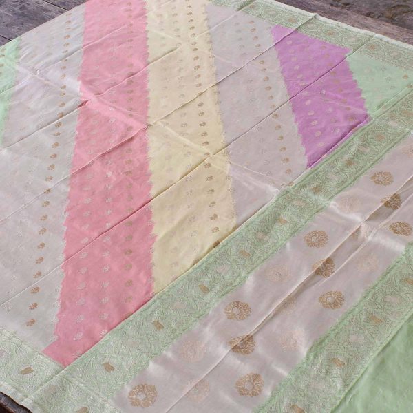 Rangkat Pure Katan Silk Banarasi Handloom Dupatta Online now