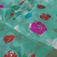 Sea Green Pure Katan Silk Banarasi Handloom Dupatta Cheap