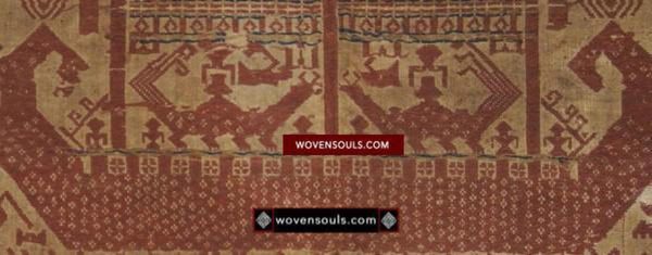 929 Superb Antique Semangka Tampan Shipcloth Sumatra Textile - 1700s Supply