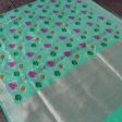 Sea Green Pure Katan Silk Banarasi Handloom Saree Fashion