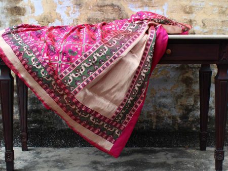 Red-Indian Pink Pure Katan Silk Banarasi Handloom Saree Fashion