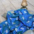 Blue-Green Pure Katan Silk Banarasi Handloom Dupatta Online