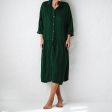 Seaside Tones Oversized Green Dress For Cheap