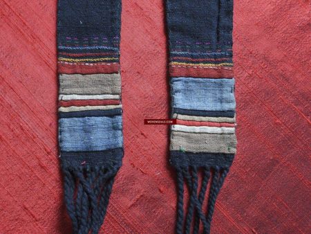 119 Vintage Akha Hilltribe Textile Ornament   GIFTED For Sale