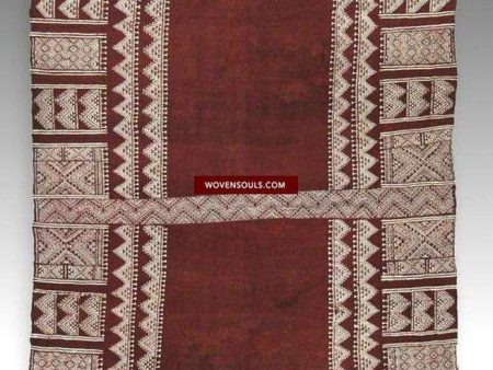 1320 SOLD Antique Bakhnoug Shawl - Textile Art Masterpiece Online Hot Sale