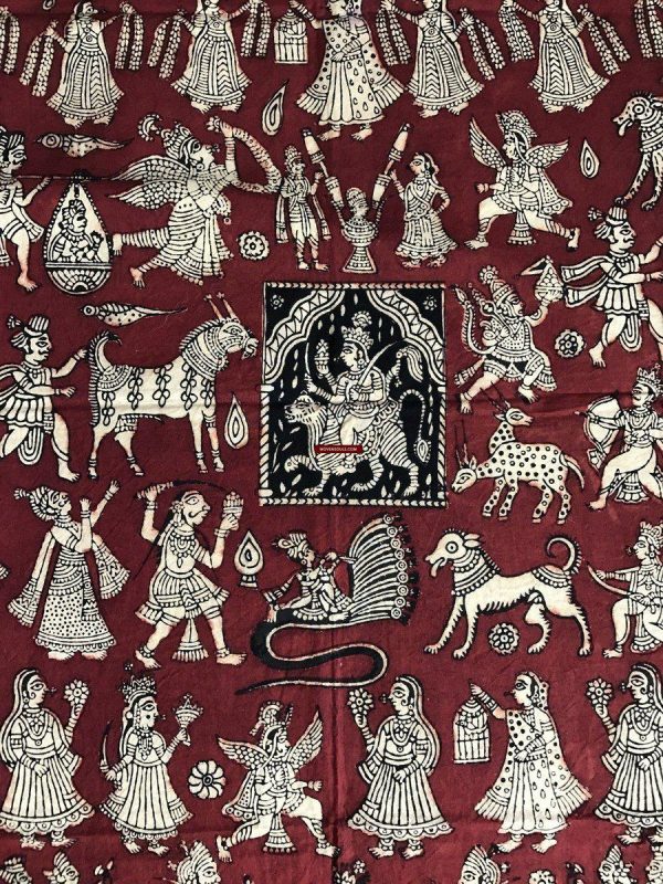 439 Mata Ni Pachedi Kalamkari Art Painting Online