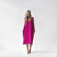 Seaside Tones Nanami Midi Dress - Neon Pink on Sale