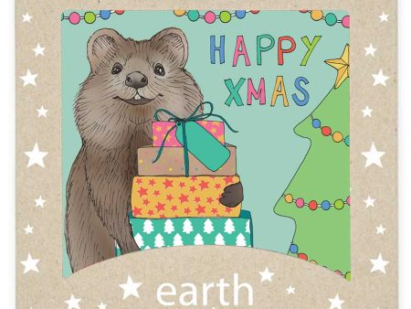 Earth Greetings Australian Christmas Card Pack - Happy Quokka (Box of 8) Discount