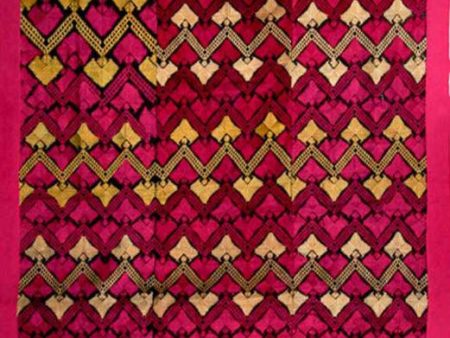 583 Antique Striking Swat Valley Shawl Textile Embroidery Online Sale