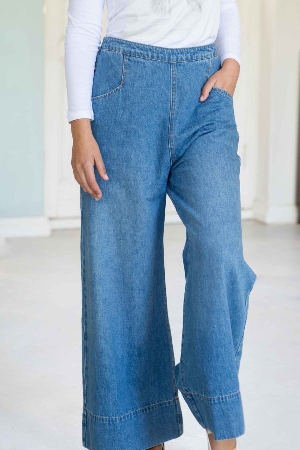 Lazybones Ollie Pants Denim For Discount