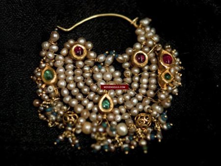 1123 Old Gold Nath Nosering Jewelry For Sale