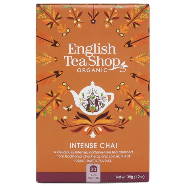 English Tea Shop Organic Intense Chai (Caffeine Free) Teabags 20pk on Sale