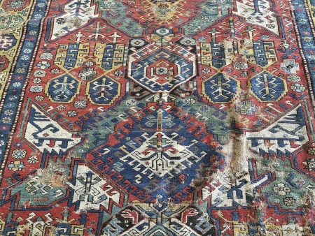 1424 Antique Dragon Soumac Rug For Cheap