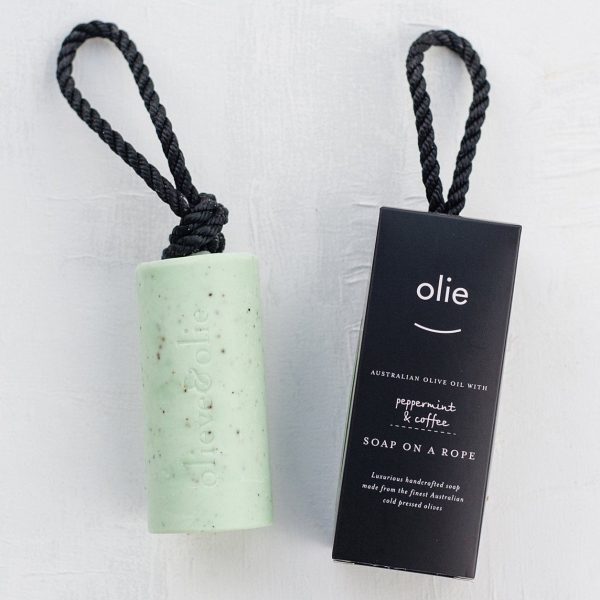 Olie Soap on a Rope - Peppermint & Coffee 250g Hot on Sale