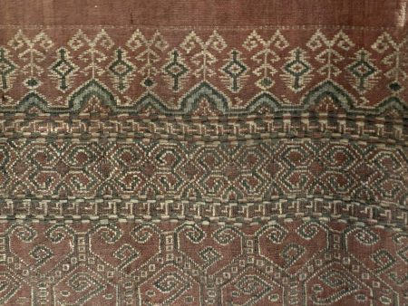 1448 Antique Iban Pua Kumbu Sungkit Woven Textile For Sale