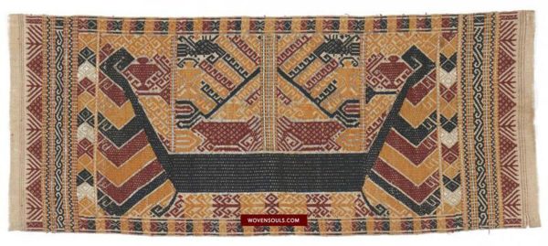 1444 Antique Tatibin Ship Cloth Sumatran Textile Supply