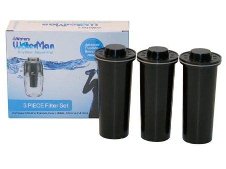 Mini Waterman 600ml & MyWater Jug Replacement Filters 3pk - Black Online now