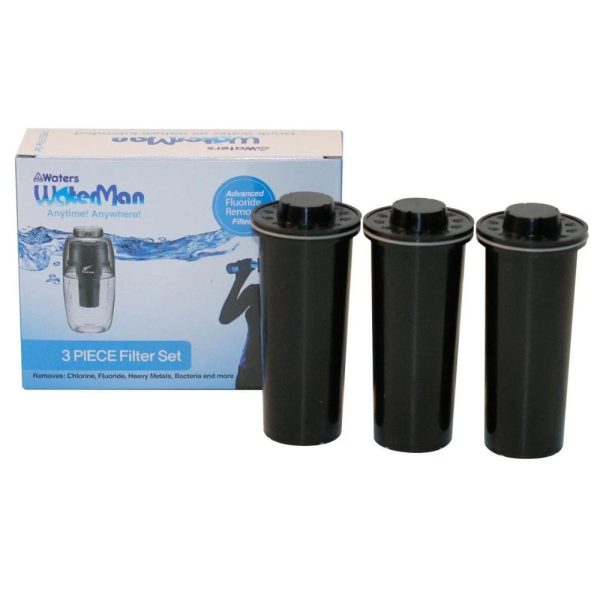 Mini Waterman 600ml & MyWater Jug Replacement Filters 3pk - Black Online now