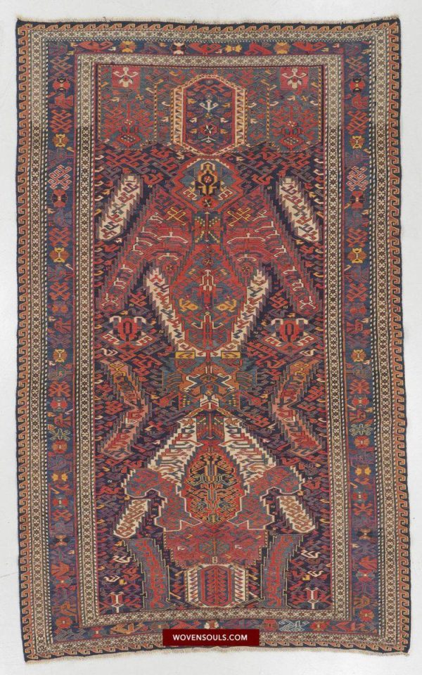 1460 Masterpiece Dragon Sumac Soumac Rug Carpet Online now