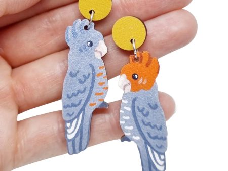 Pixie Nut and Co Gang Gang Cockatoo Earrings Online now