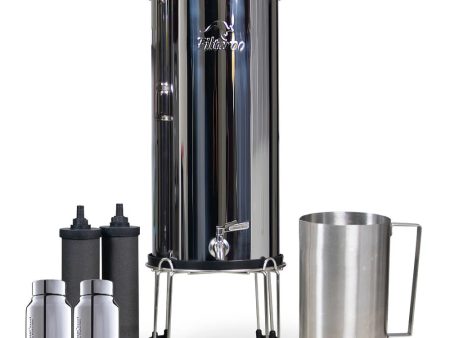 Filteroo Superoo 16L Stainless Steel Gravity Water Filter with Fluoride Removal Fashion