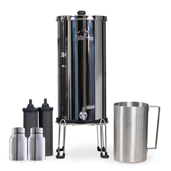 Filteroo Superoo 16L Stainless Steel Gravity Water Filter with Fluoride Removal Fashion