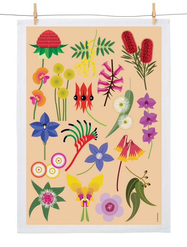 Wilson Payne Tea Towel Fantastic Flora Supply