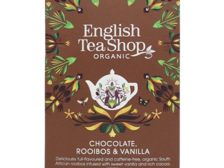 English Tea Shop Organic Chocolate Rooibos & Vanilla Teabags 20pk Online